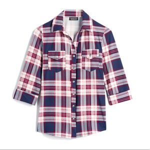 Stitch Fix PAPERMOON Balsman Women’s Button Down Knit Top in Size 2X